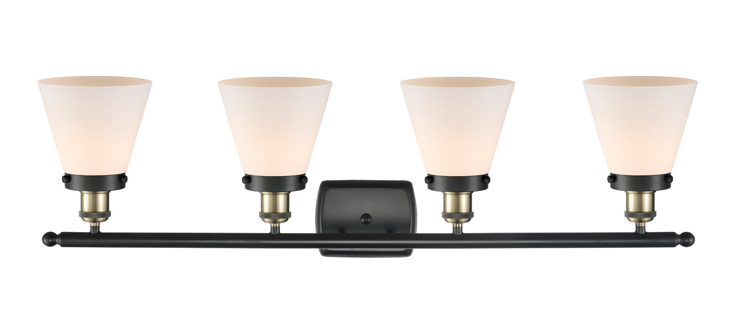Innovations 916-4W-BAB-G61 Four Light Bath Vanity, Black Antique Brass