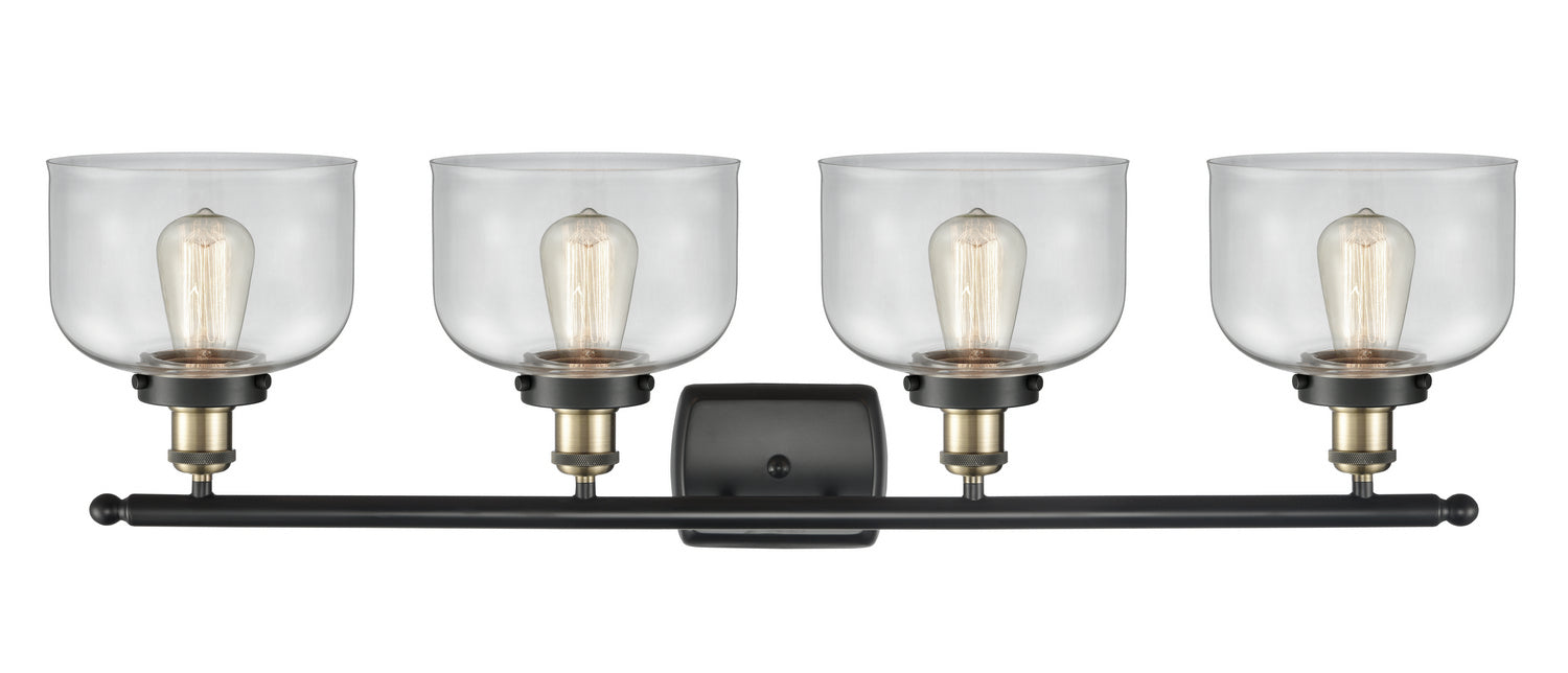 Innovations 916-4W-BAB-G72 Four Light Bath Vanity, Black Antique Brass