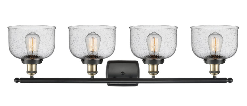 Innovations 916-4W-BAB-G74 Four Light Bath Vanity, Black Antique Brass