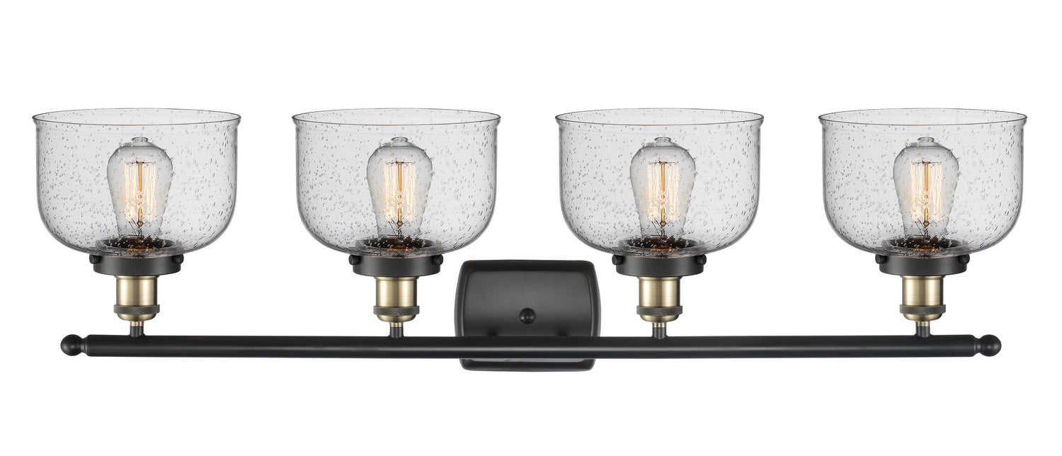 Innovations 916-4W-BAB-G74 Four Light Bath Vanity, Black Antique Brass