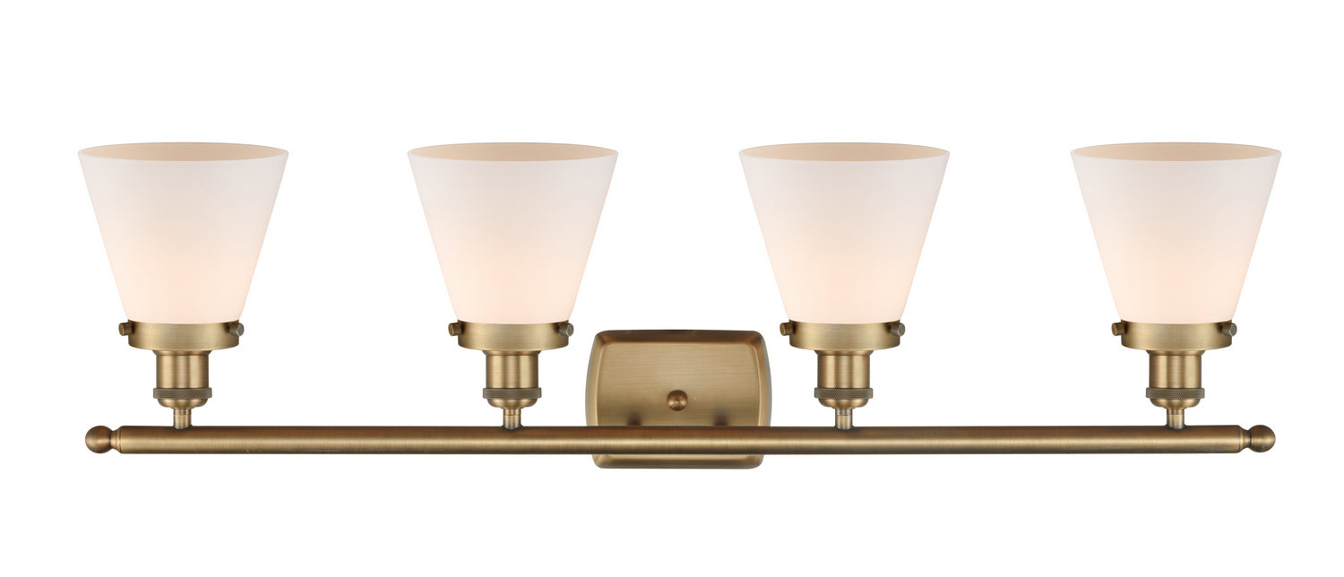 Innovations 916-4W-BB-G61 Four Light Bath Vanity, Brushed Brass