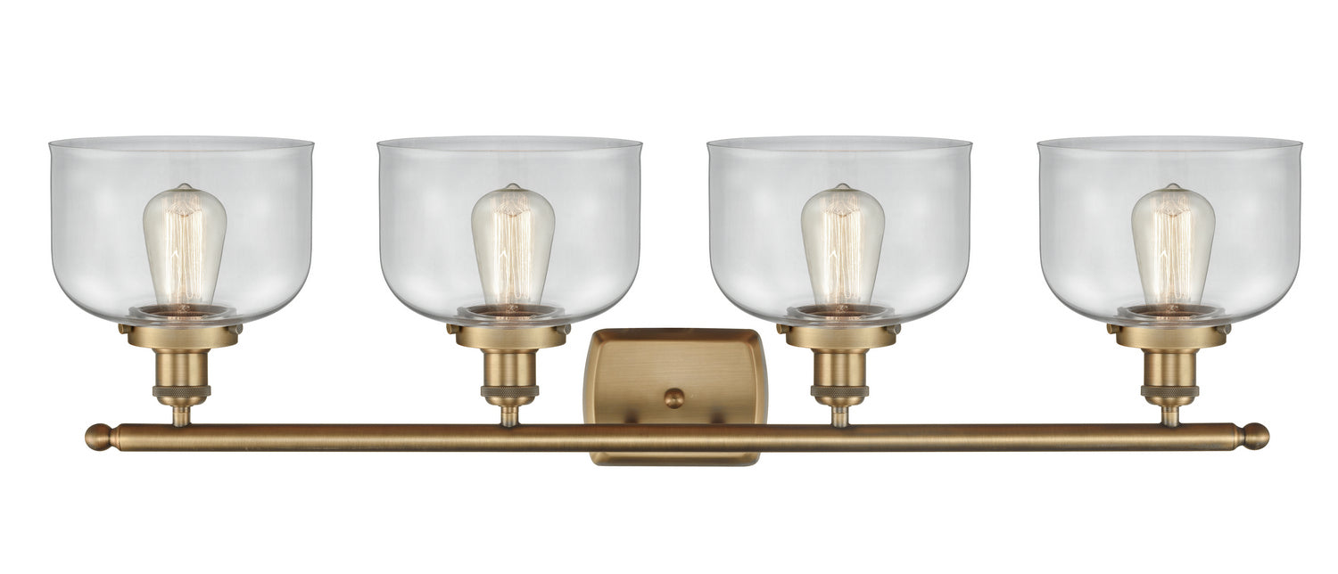 Innovations 916-4W-BB-G72 Four Light Bath Vanity, Brushed Brass