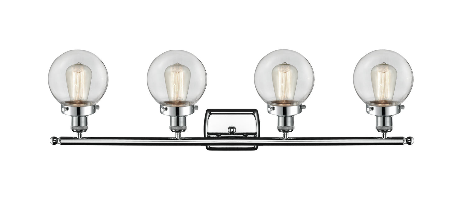 Innovations 916-4W-PC-G202-6-LED LED Bath Vanity, Polished Chrome