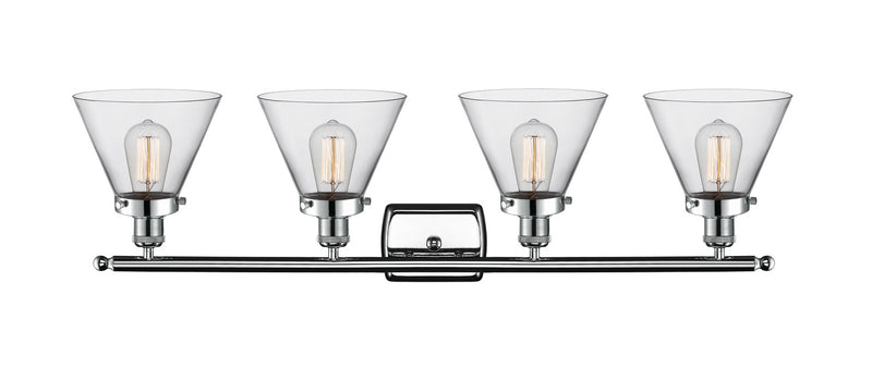 Innovations 916-4W-PC-G42 Four Light Bath Vanity, Polished Chrome
