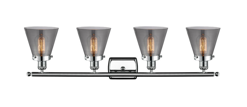 Innovations 916-4W-PC-G63 Four Light Bath Vanity, Polished Chrome
