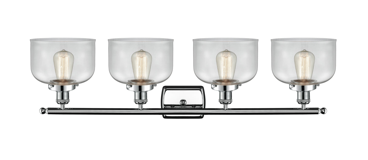 Innovations 916-4W-PC-G72 Four Light Bath Vanity, Polished Chrome