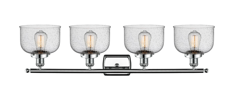 Innovations 916-4W-PC-G74 Four Light Bath Vanity, Polished Chrome