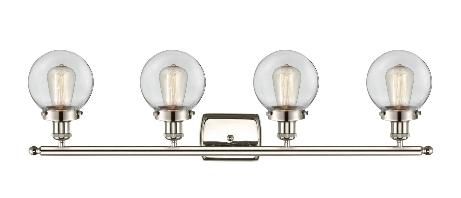 Innovations 916-4W-PN-G202-6-LED LED Bath Vanity, Polished Nickel
