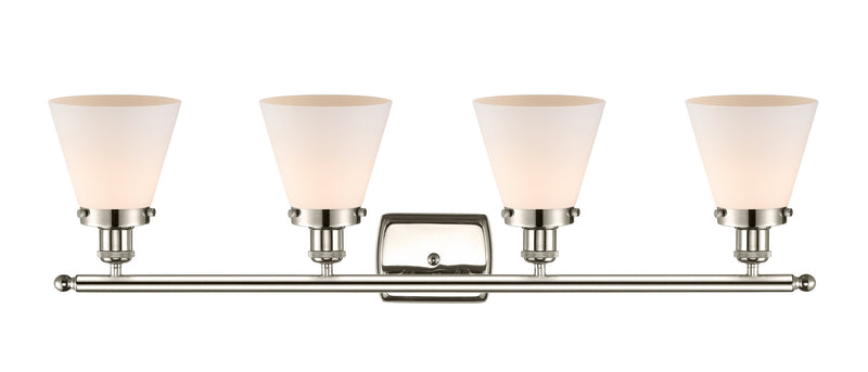 Innovations 916-4W-PN-G61 Four Light Bath Vanity, Polished Nickel