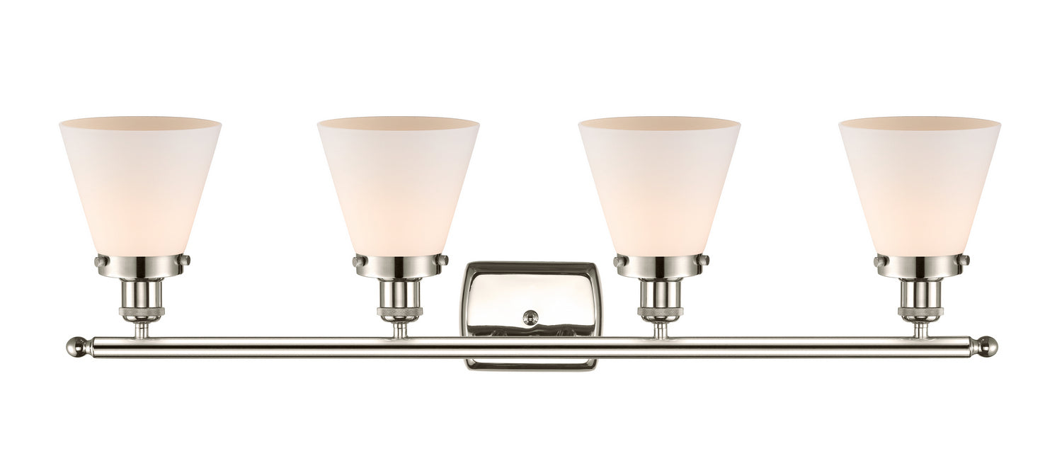 Innovations 916-4W-PN-G61 Four Light Bath Vanity, Polished Nickel