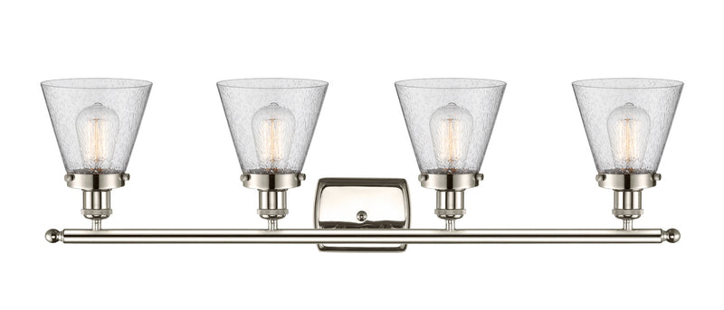 Innovations 916-4W-PN-G64 Four Light Bath Vanity, Polished Nickel