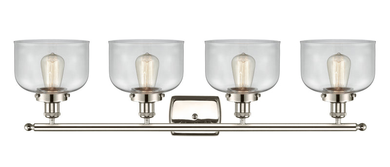 Innovations 916-4W-PN-G72 Four Light Bath Vanity, Polished Nickel