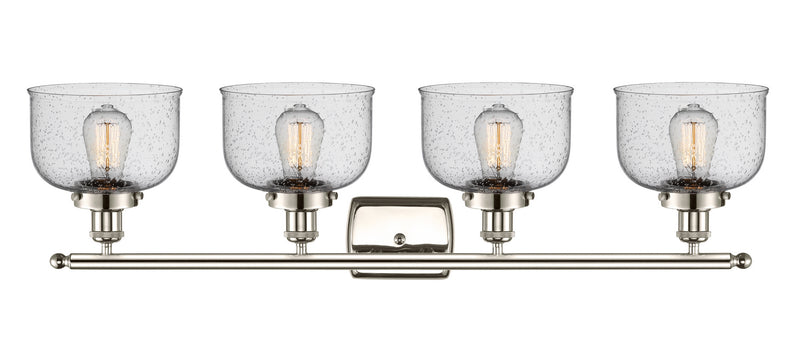 Innovations 916-4W-PN-G74 Four Light Bath Vanity, Polished Nickel