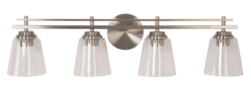 Craftmade 19633BNK4 Four Light Vanity, Brushed Polished Nickel