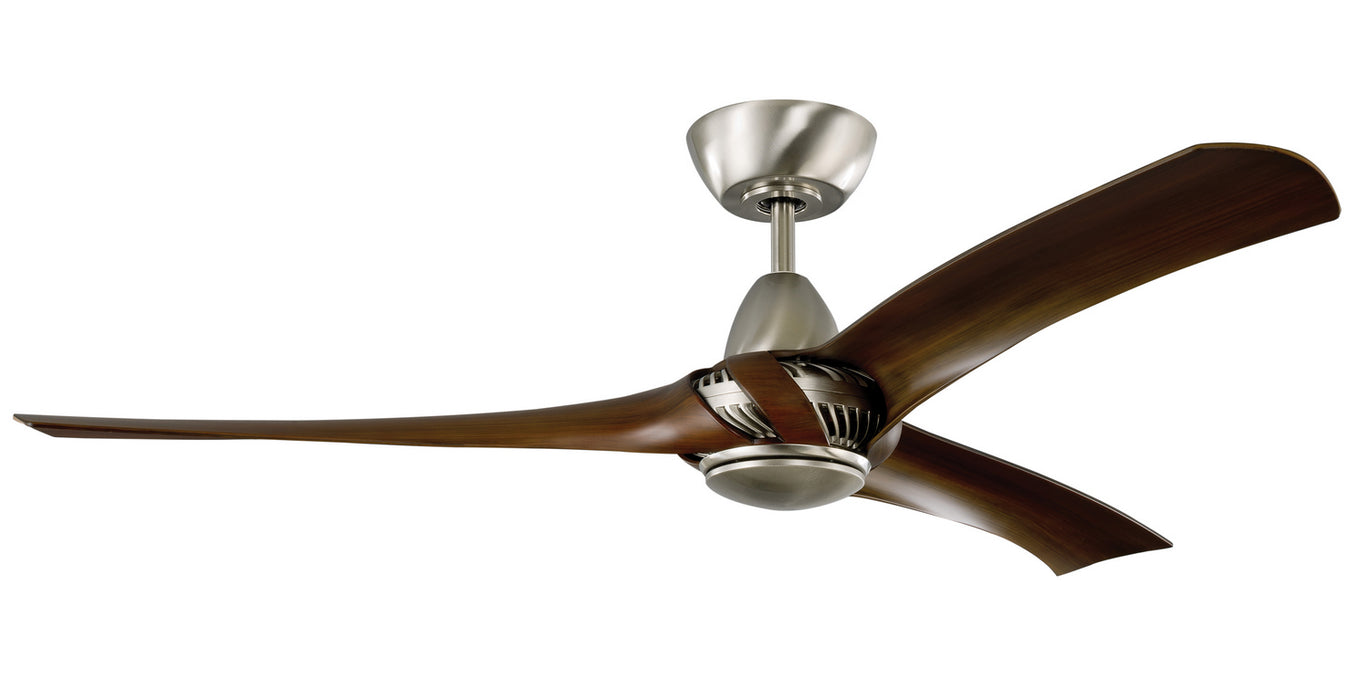 Craftmade GEN52BNKWAL3 52"Ceiling Fan, Brushed Polished Nickel/Walnut