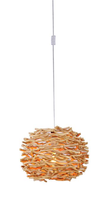 Craftmade SW2001-NT One Light Pendant, Natural