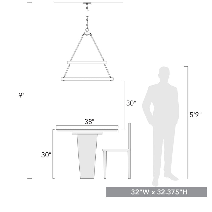 Golden 1019-69 BLK 15 Light Chandelier, Matte Black