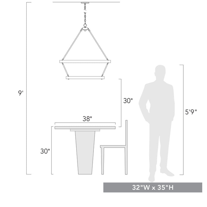 Golden 1019-96 BLK 15 Light Chandelier, Matte Black