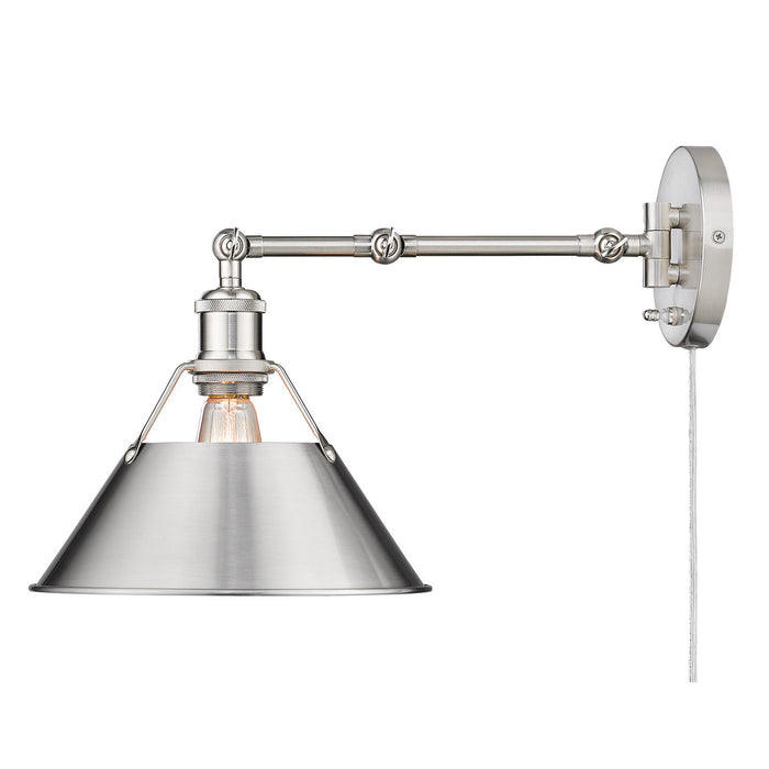 Golden 3306-A1W PW-PW One Light Wall Sconce, Pewter