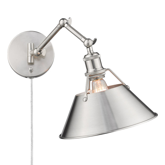 Golden 3306-A1W PW-PW One Light Wall Sconce, Pewter