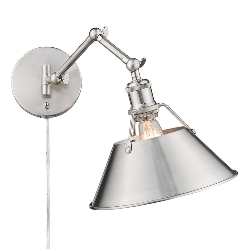 Golden 3306-A1W PW-PW One Light Wall Sconce, Pewter
