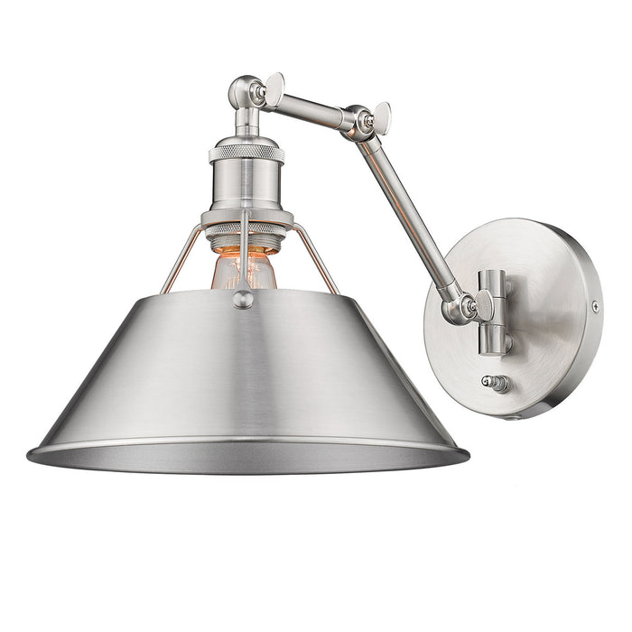 Golden 3306-A1W PW-PW One Light Wall Sconce, Pewter