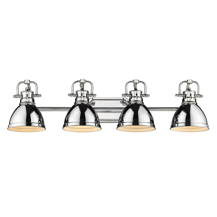 Golden 3602-BA4 CH-CH Four Light Bath Vanity, Chrome