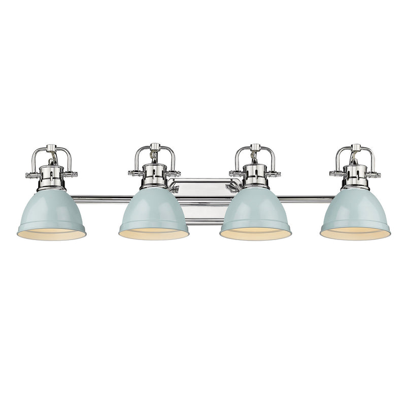 Golden 3602-BA4 CH-SF Four Light Bath Vanity, Chrome