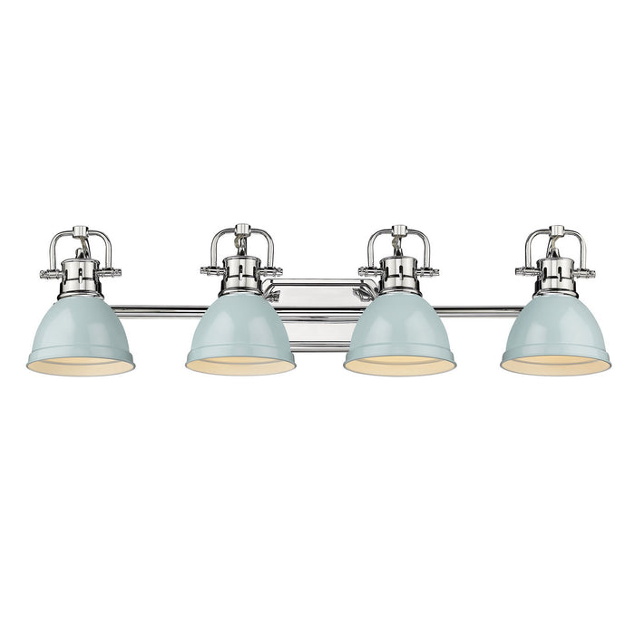 Golden 3602-BA4 CH-SF Four Light Bath Vanity, Chrome