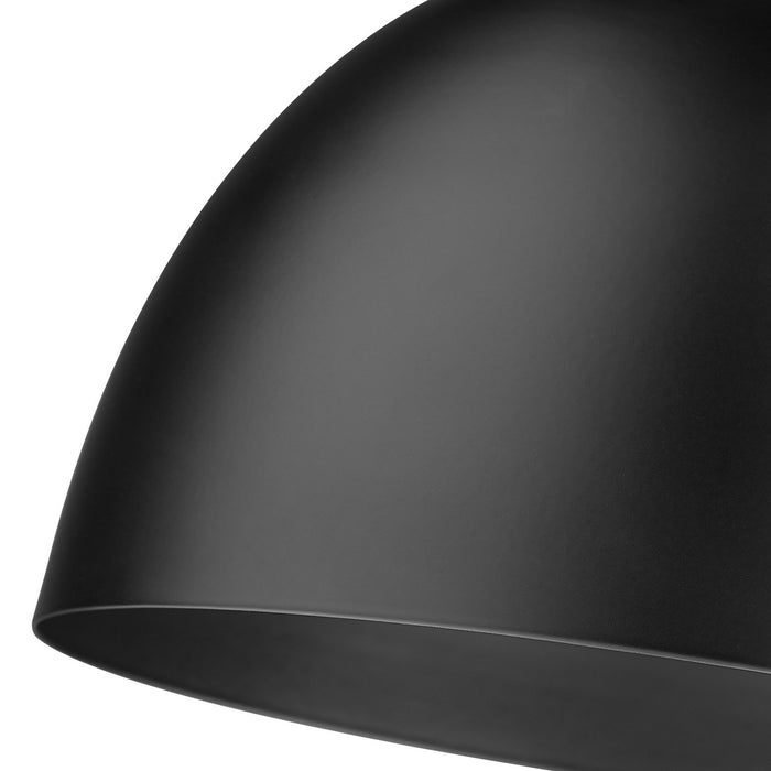 Golden 3688-A1W BLK-BLK One Light Wall Sconce, Matte Black