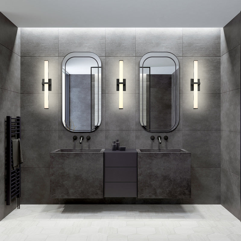 Golden 5623-B24 BLK-OP LED Bath Bar, Matte Black