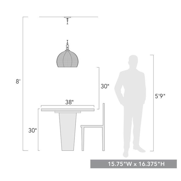Golden 6802-M BLK One Light Pendant, Matte Black