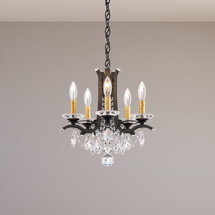 Schonbek VA8304N-51H Five Light Chandelier, Black