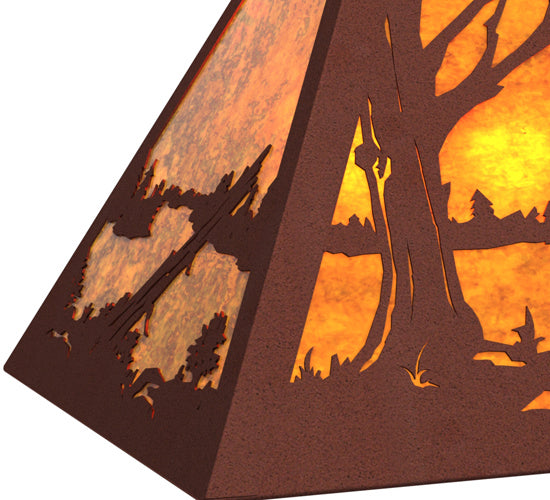 Meyda Tiffany 128660 Six Light Pendant, Rust