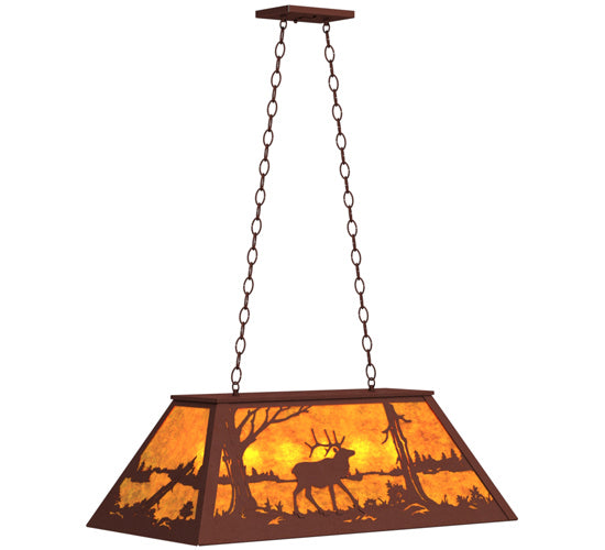 Meyda Tiffany 128660 Six Light Pendant, Rust