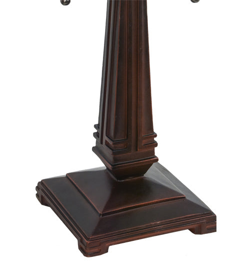 Meyda Tiffany 159892 Two Light Table Base, Mahogany Bronze