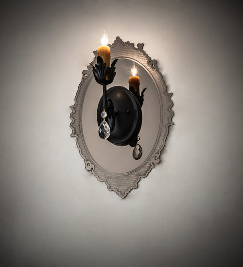 Meyda Tiffany 188190 One Light Wall Sconce, Mirror Acrylic