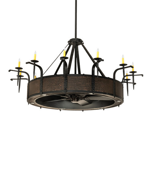 Meyda Tiffany 230833 12 Light Chandel-Air, Costello Black And Blackened Copper