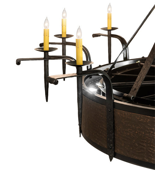 Meyda Tiffany 230833 12 Light Chandel-Air, Costello Black And Blackened Copper