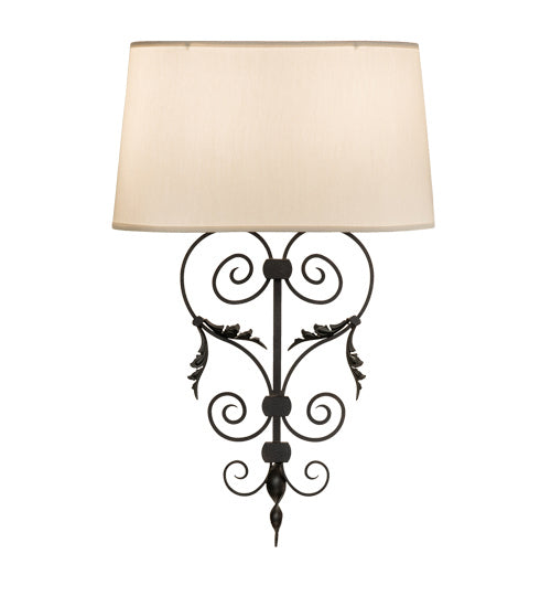 Meyda Tiffany 230939 Two Light Wall Sconce, Chestnut