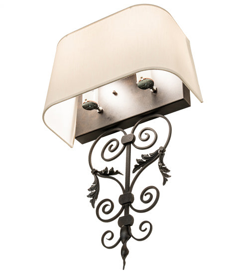 Meyda Tiffany 230939 Two Light Wall Sconce, Chestnut