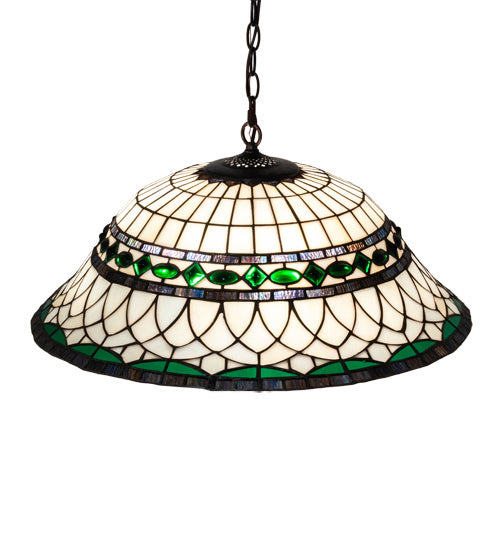 Meyda Tiffany 230950 Three Light Pendant, Mahogany Bronze
