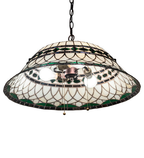 Meyda Tiffany 230950 Three Light Pendant, Mahogany Bronze