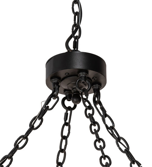 Meyda Tiffany 231316 24 Light Chandelier, Textured Black