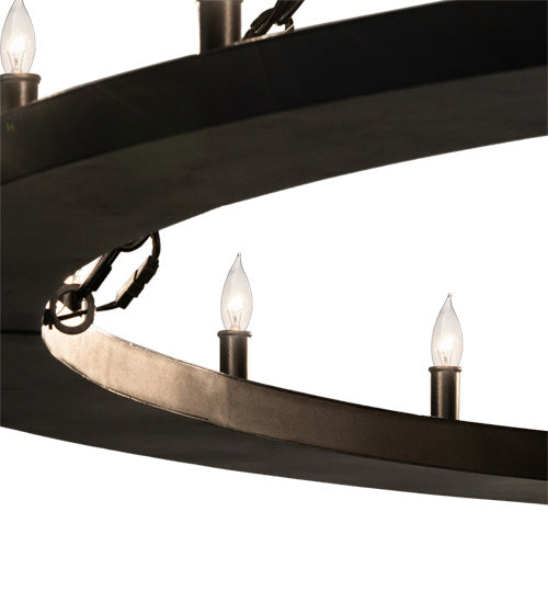 Meyda Tiffany 231316 24 Light Chandelier, Textured Black