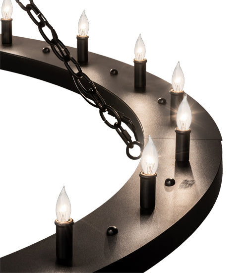 Meyda Tiffany 231316 24 Light Chandelier, Textured Black