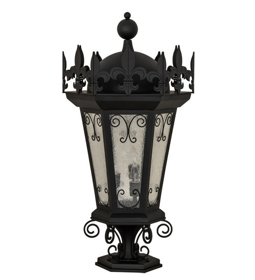 Meyda Tiffany 231586 Three Light Pier Mount, Anodized Effect Black
