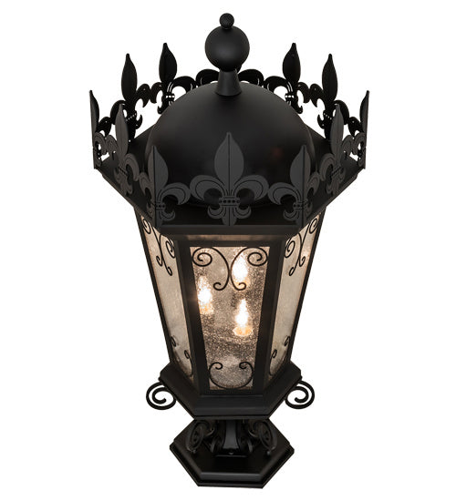 Meyda Tiffany 231586 Three Light Pier Mount, Anodized Effect Black
