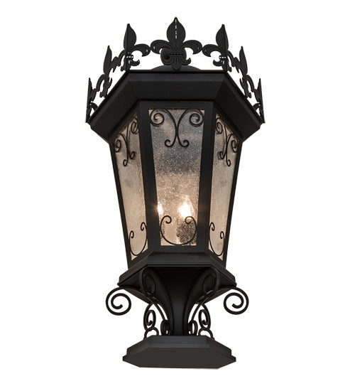 Meyda Tiffany 231586 Three Light Pier Mount, Anodized Effect Black