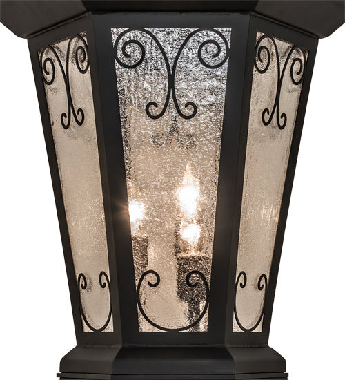 Meyda Tiffany 231586 Three Light Pier Mount, Anodized Effect Black